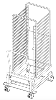 Рама с направляющими 20-2-1, 20 уровней, макс высота 1,6м RATIONAL 60.22.368
